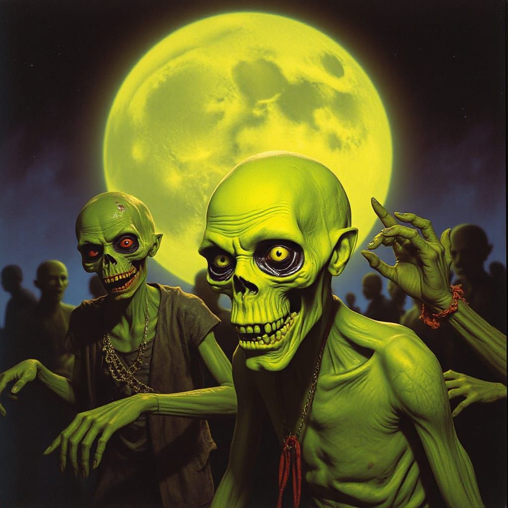 Eerie Retro-Style Martian Zombies Emerge in a Toxic Alien La...