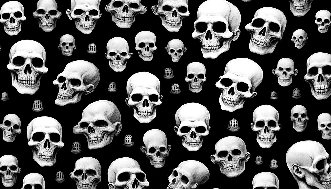 Grotesque Arabs Portrait in Hyperdetailed Surreal Style