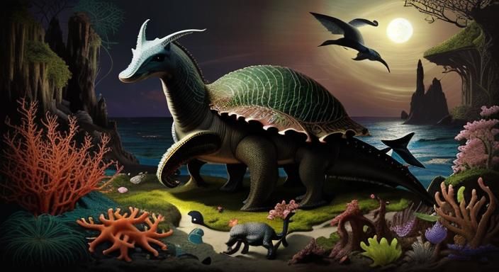 Vivid Hellscape Teeming with Biopunk Life