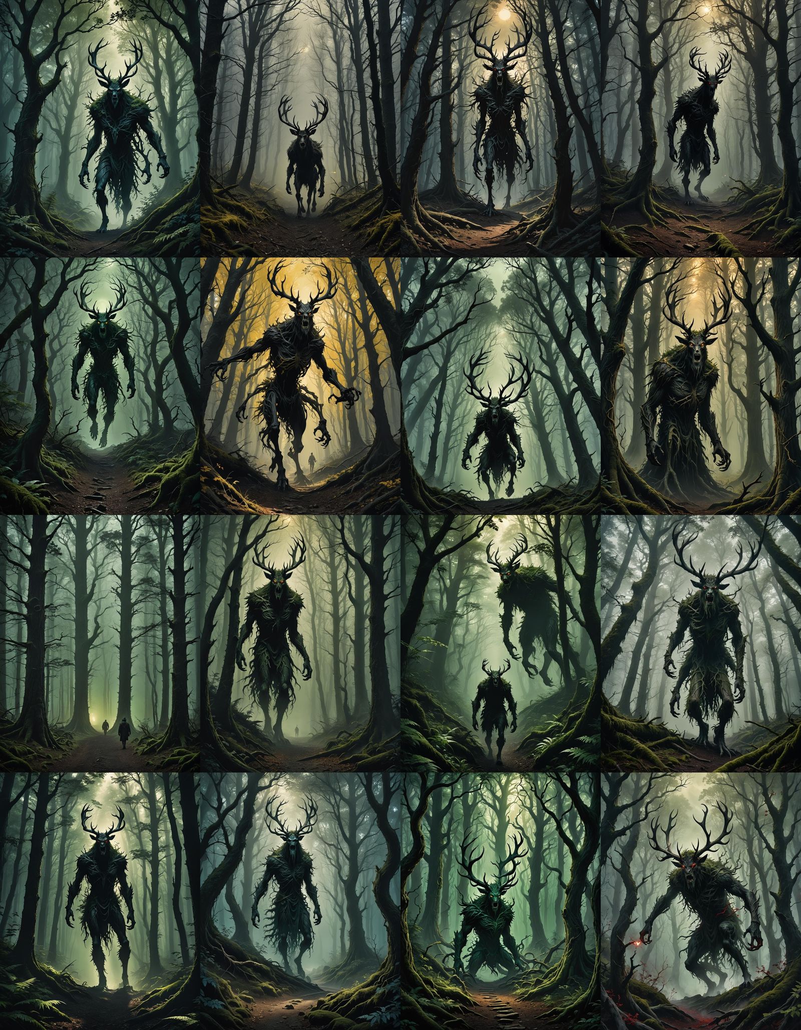 Eerie Forest Trail Book Cover Art