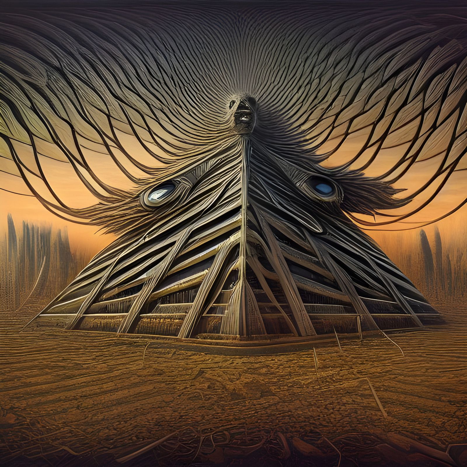 Decaying Geometric Structure in Dreamscape Style