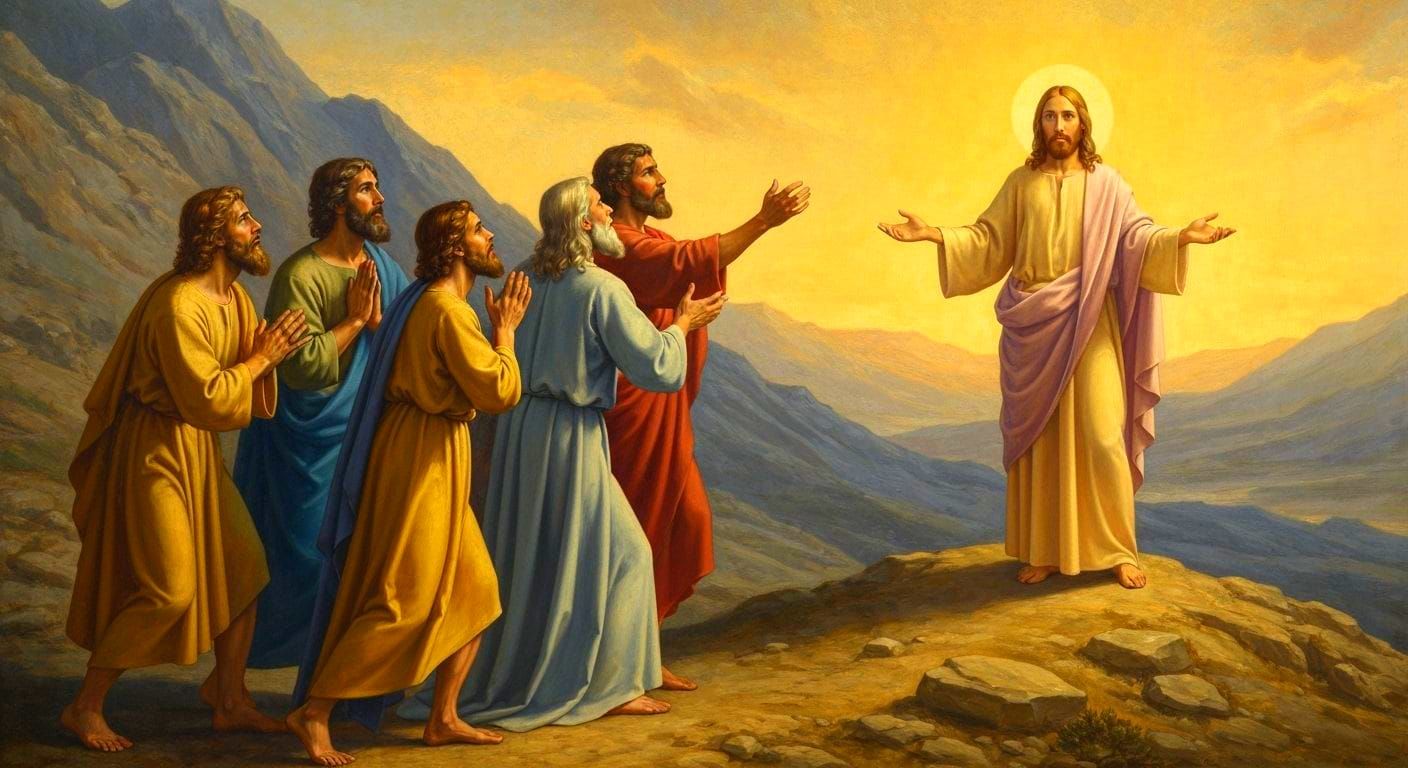 The Transfiguration of Jesus on a High Mountain