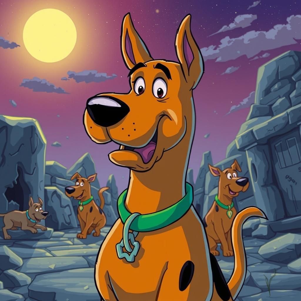 Evil Scooby Doo Horror in Anime Style