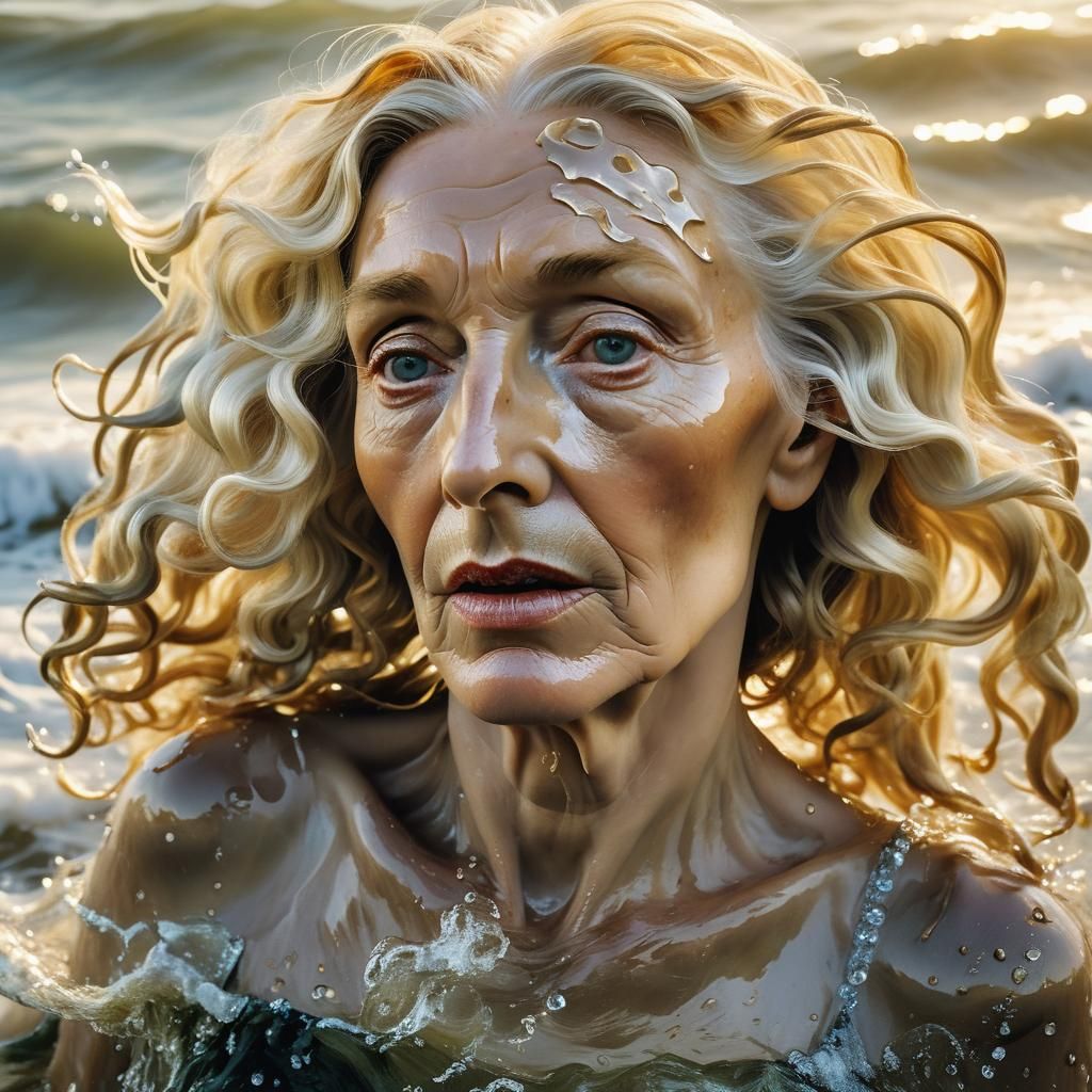 Transvestite as Venus Rising, Botticelli-Inspired Art