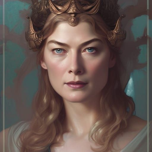 Rosamund Pike as Goddess Thetis: Realistic Portrait