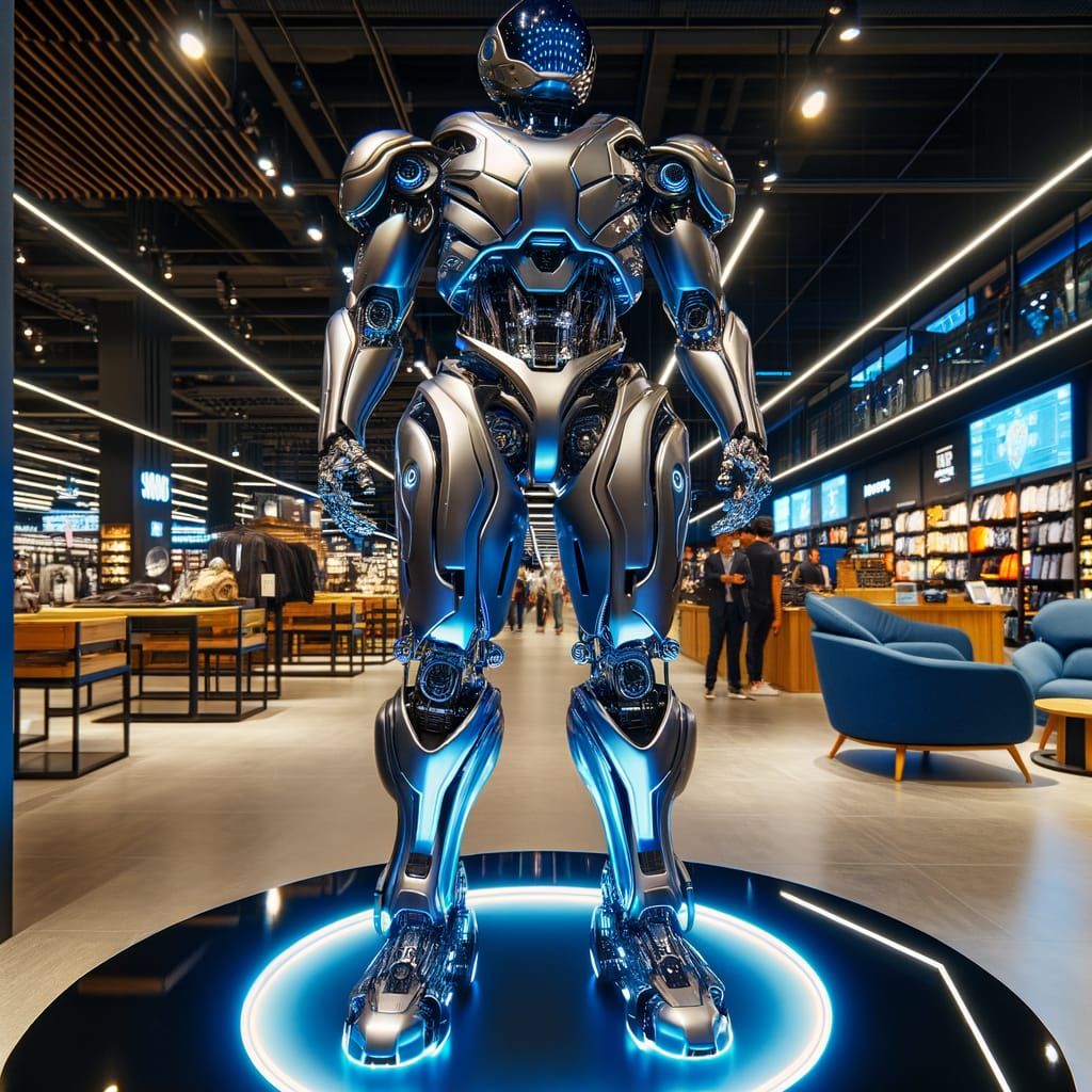 Futuristic Dnsys X1 Exoskeleton in Edmonton, 2088