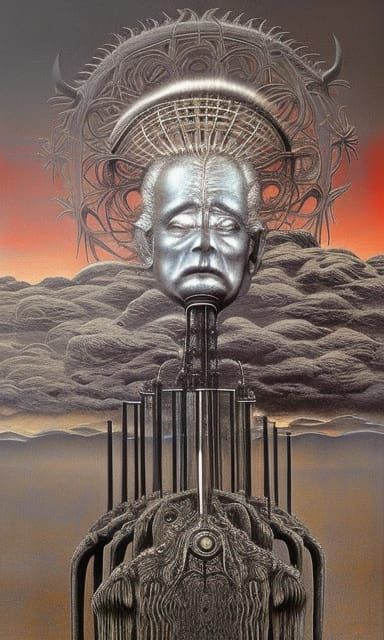 Planetary Insane Asylum: Surreal Mixed-Media Art