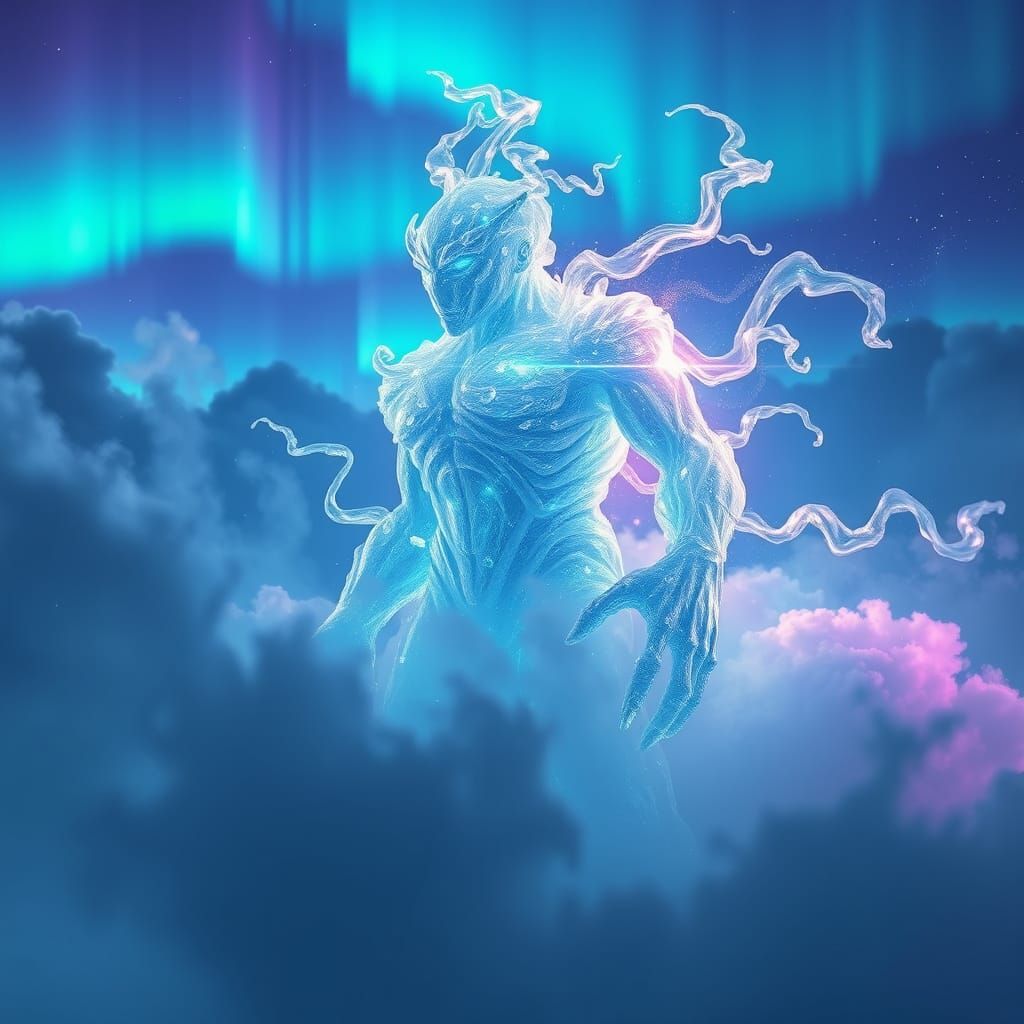 Ethereal Golem in Dreamlike Realm
