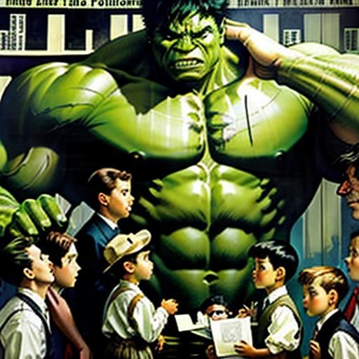 Norman Rockwell's The Incredible Hulk