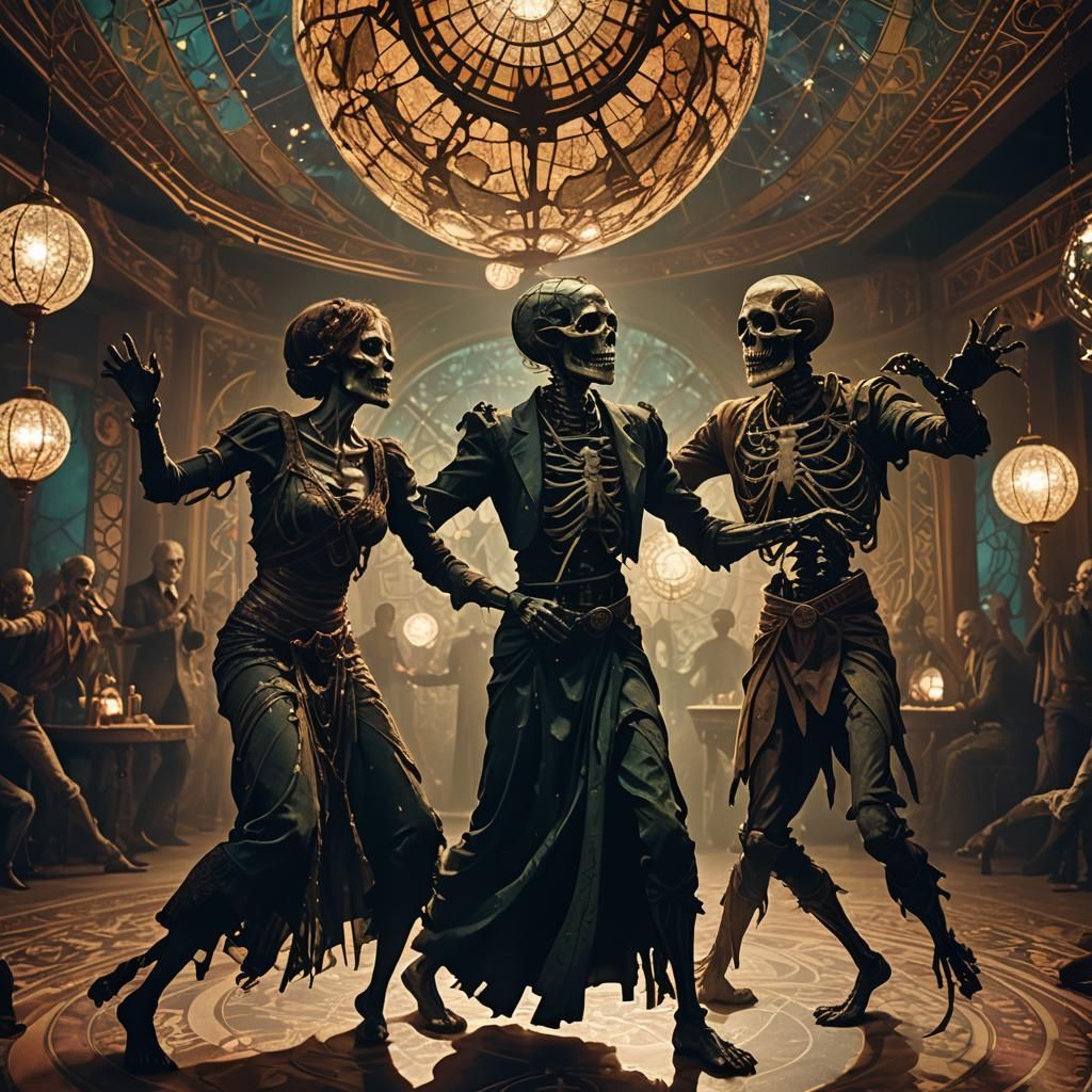 Monsters Dance: Macabre Gothic Horror Film Still