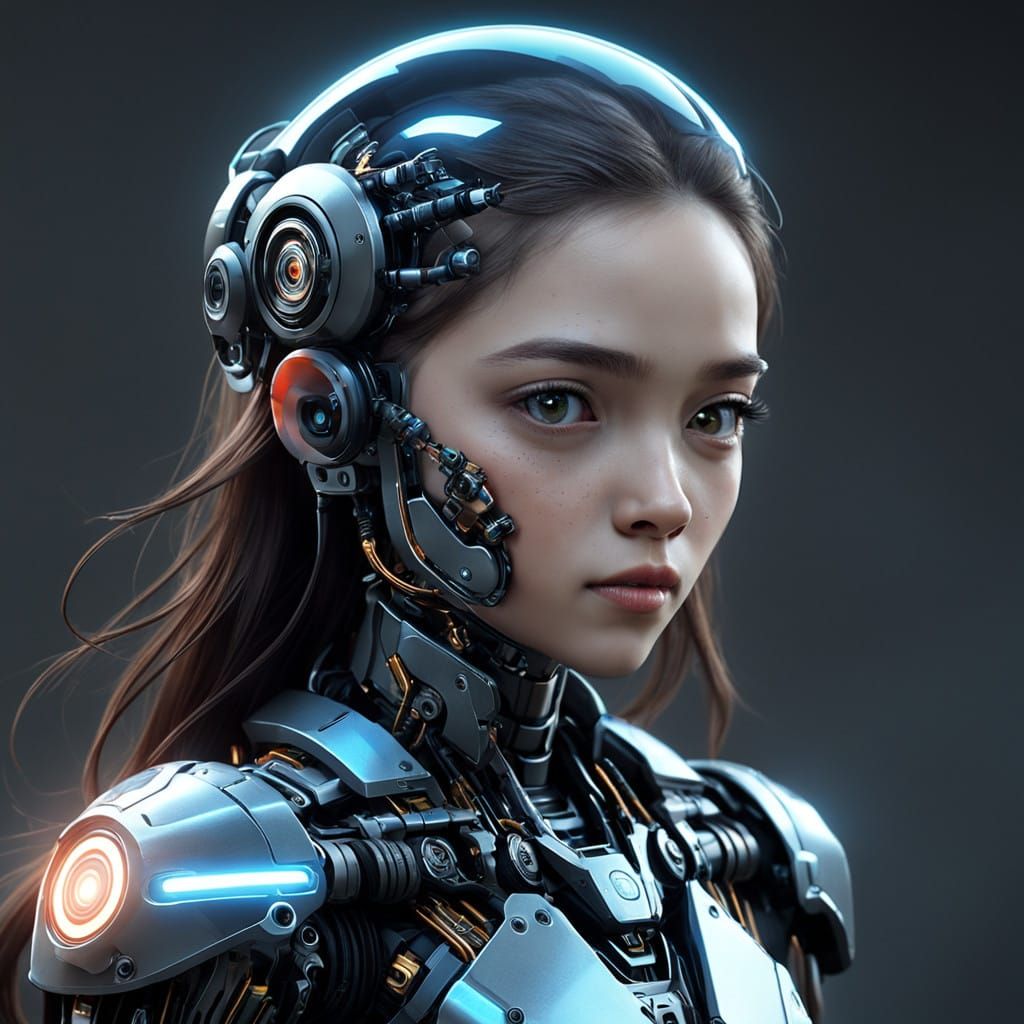 Futuristic Cyberpunk Classroom Scene