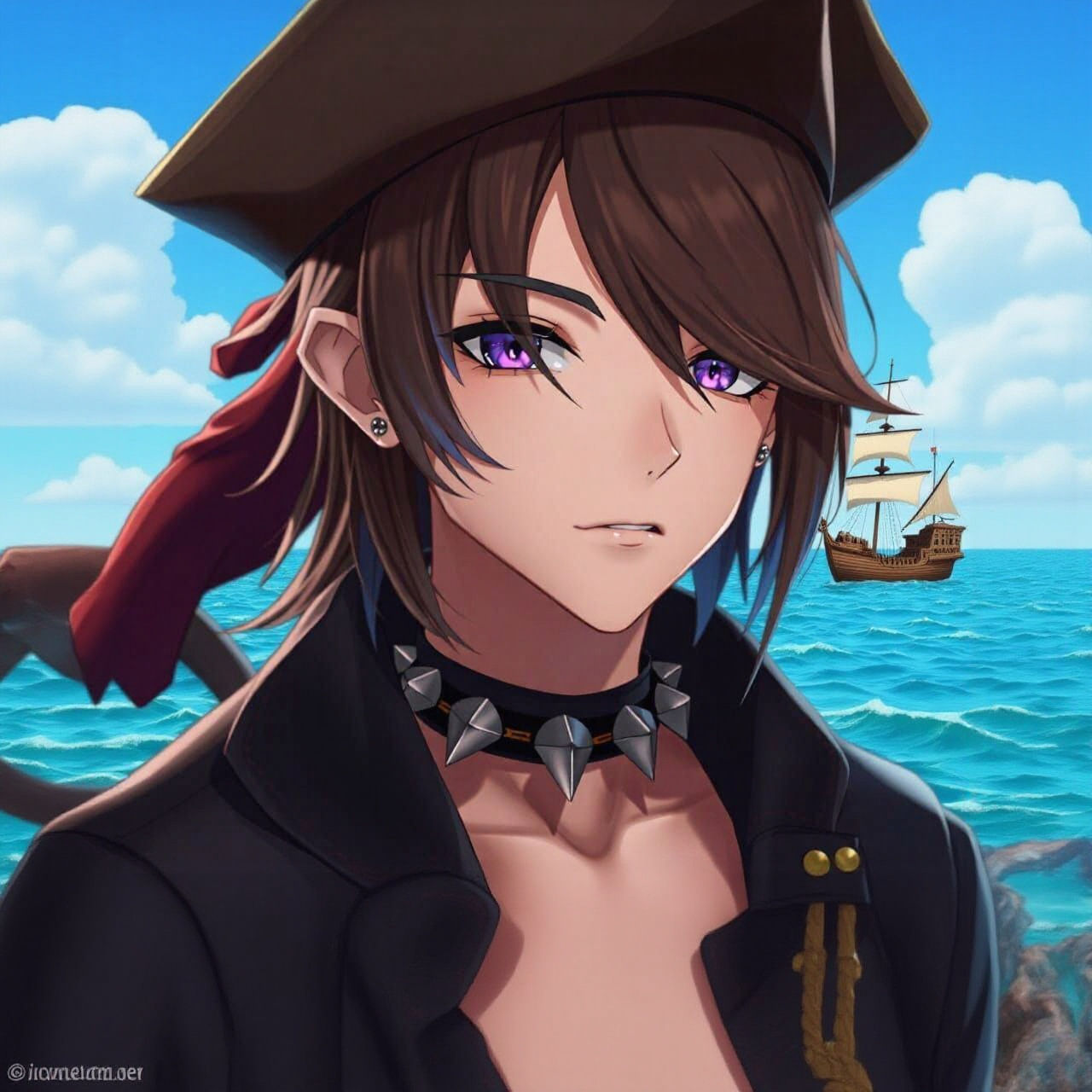 Anime Style Pirate Character: Arata