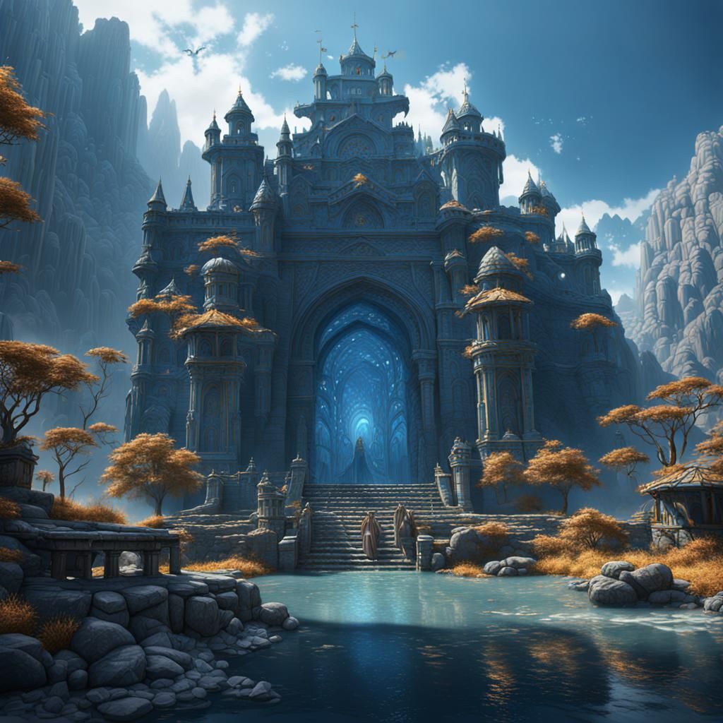 Biblical Scene in Detailed Matte Painting