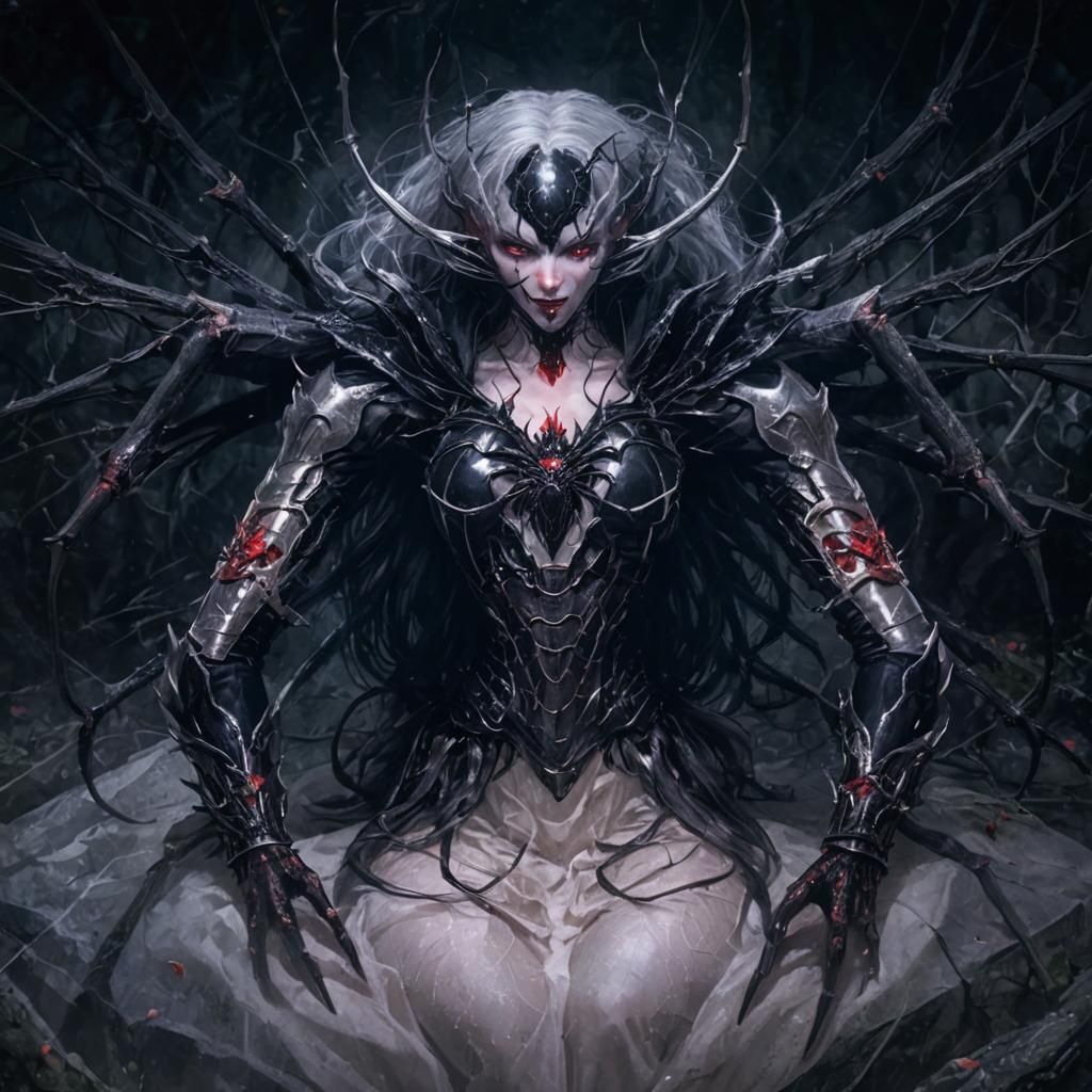 Lolth, the Spider Queen: 3D Anime Art
