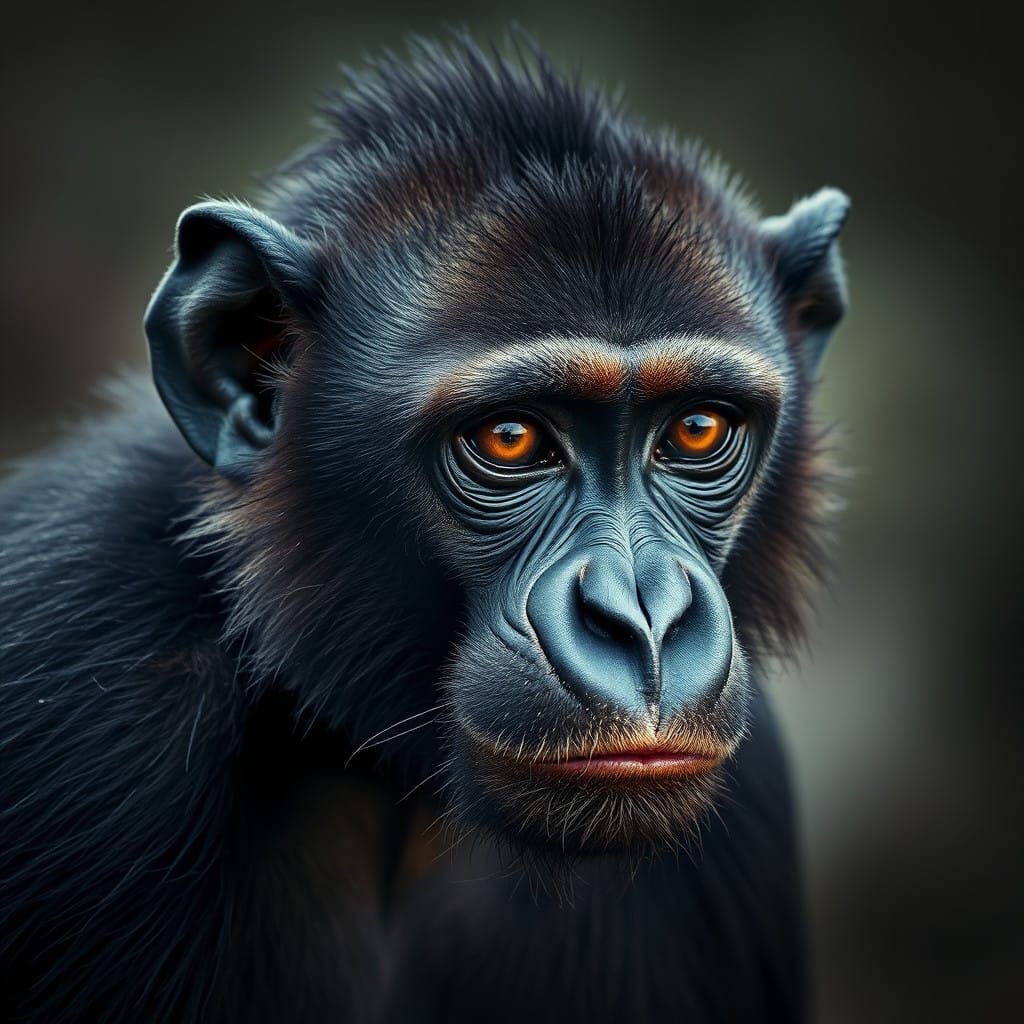 Hyperrealistic Bonobo Portraits