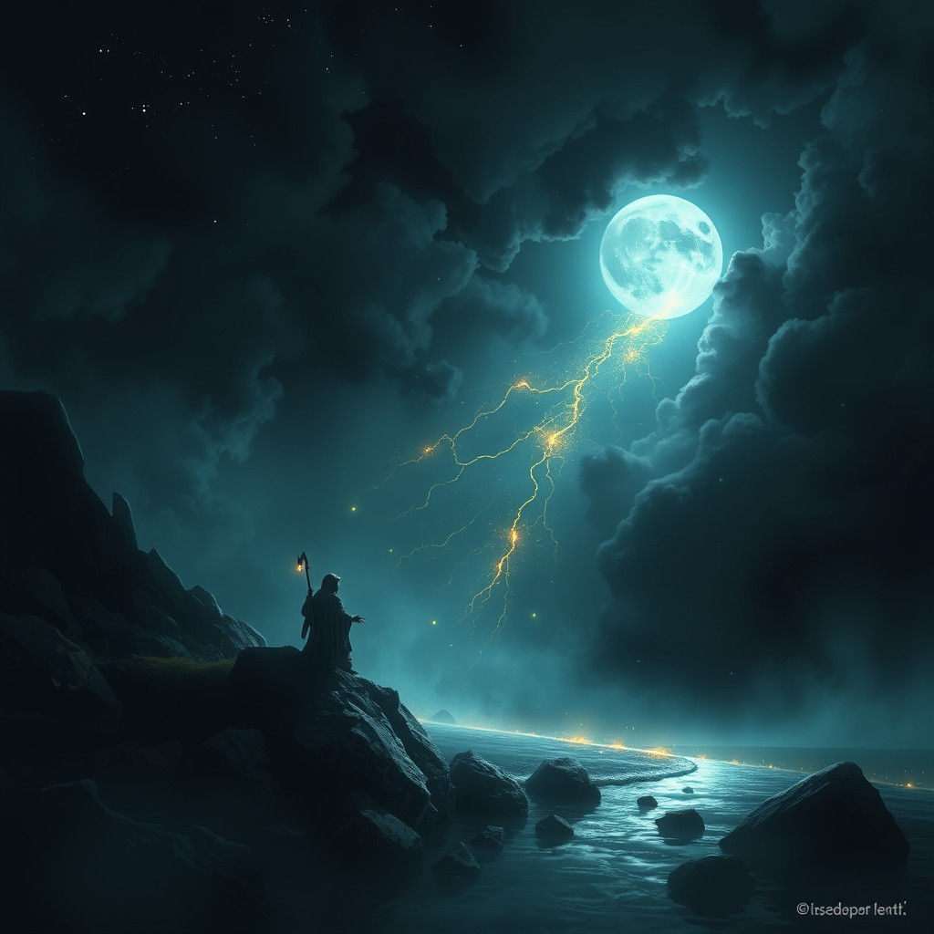 Digital Artwork Interpreting Fear of the Light