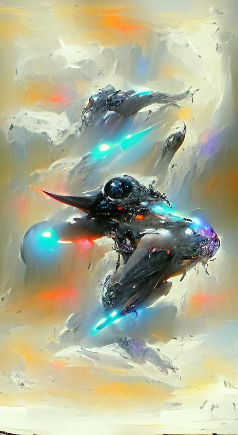 Interstellar Assault Ship in Vector Field Visualization