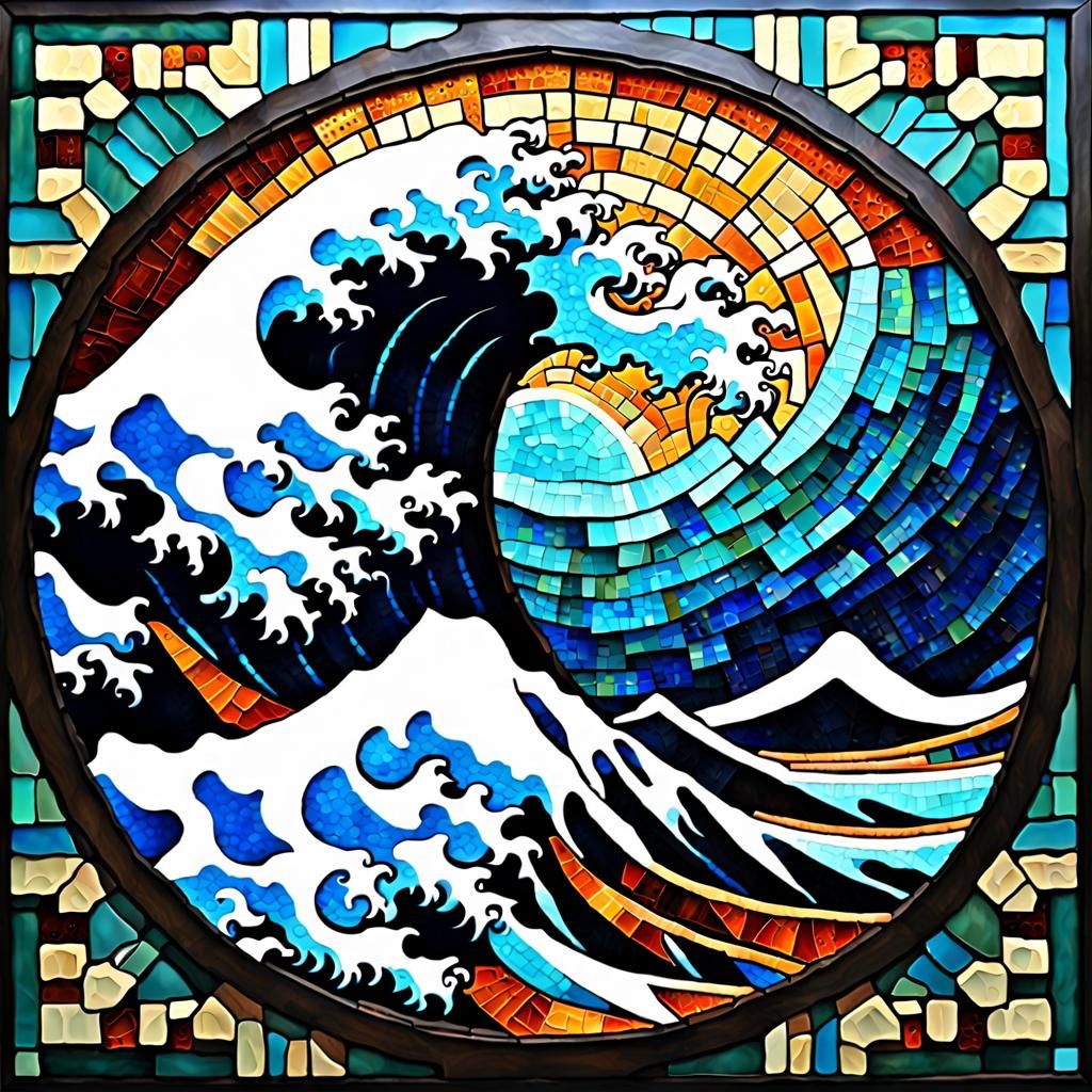 Hokusai  Mosaic