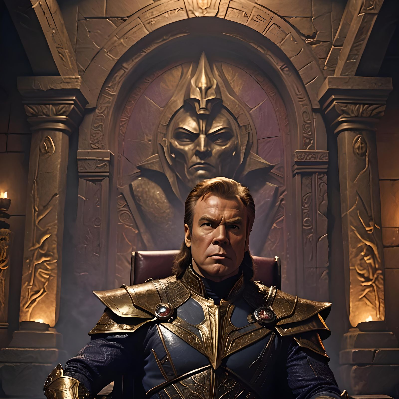 Captain Kirk Surrounded by Klingons