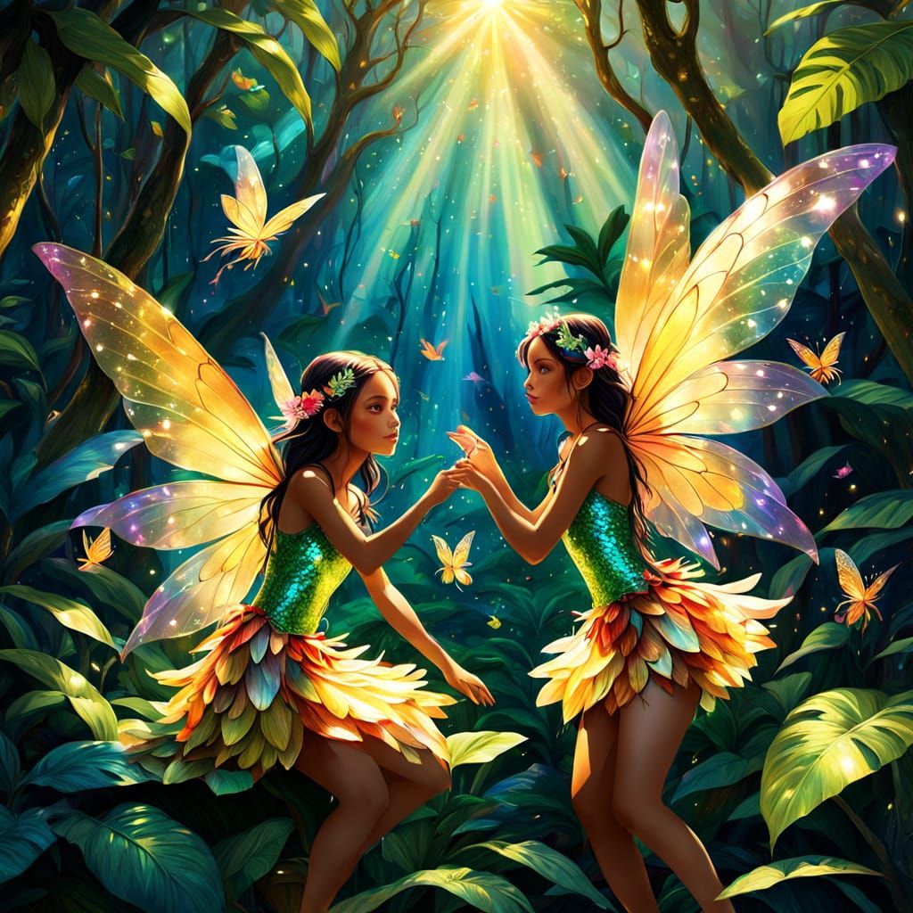 Fairies in Nicaragua: Magical Realism Fantasy Art