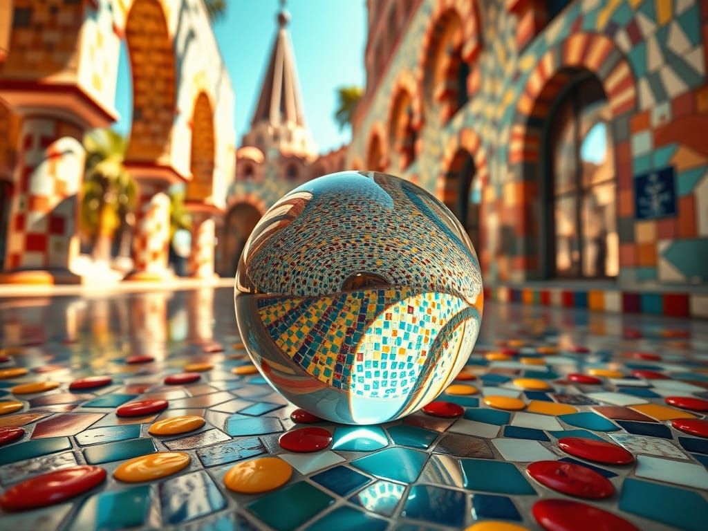 Glass Marble's Surreal Journey Through Park Güell