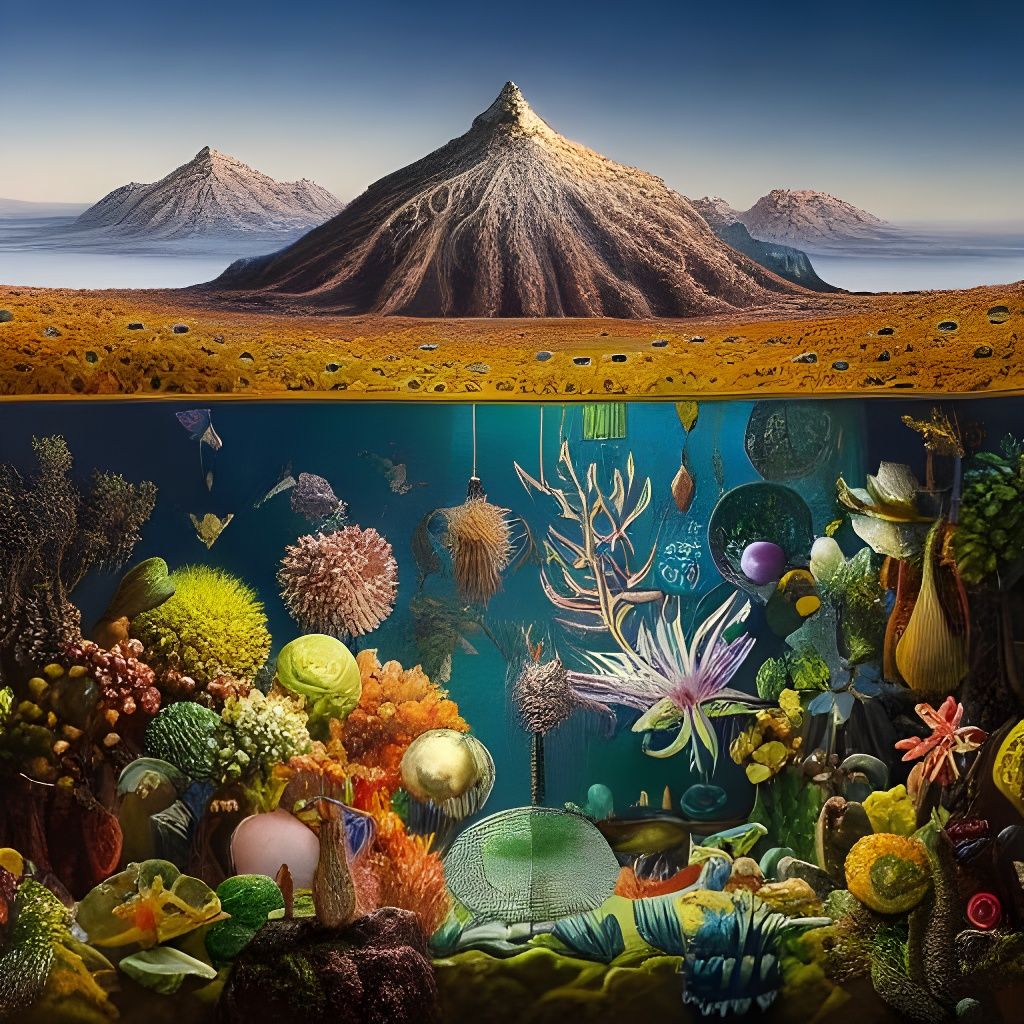 Weightless Life: Homage to Haeckel in Mixed Media