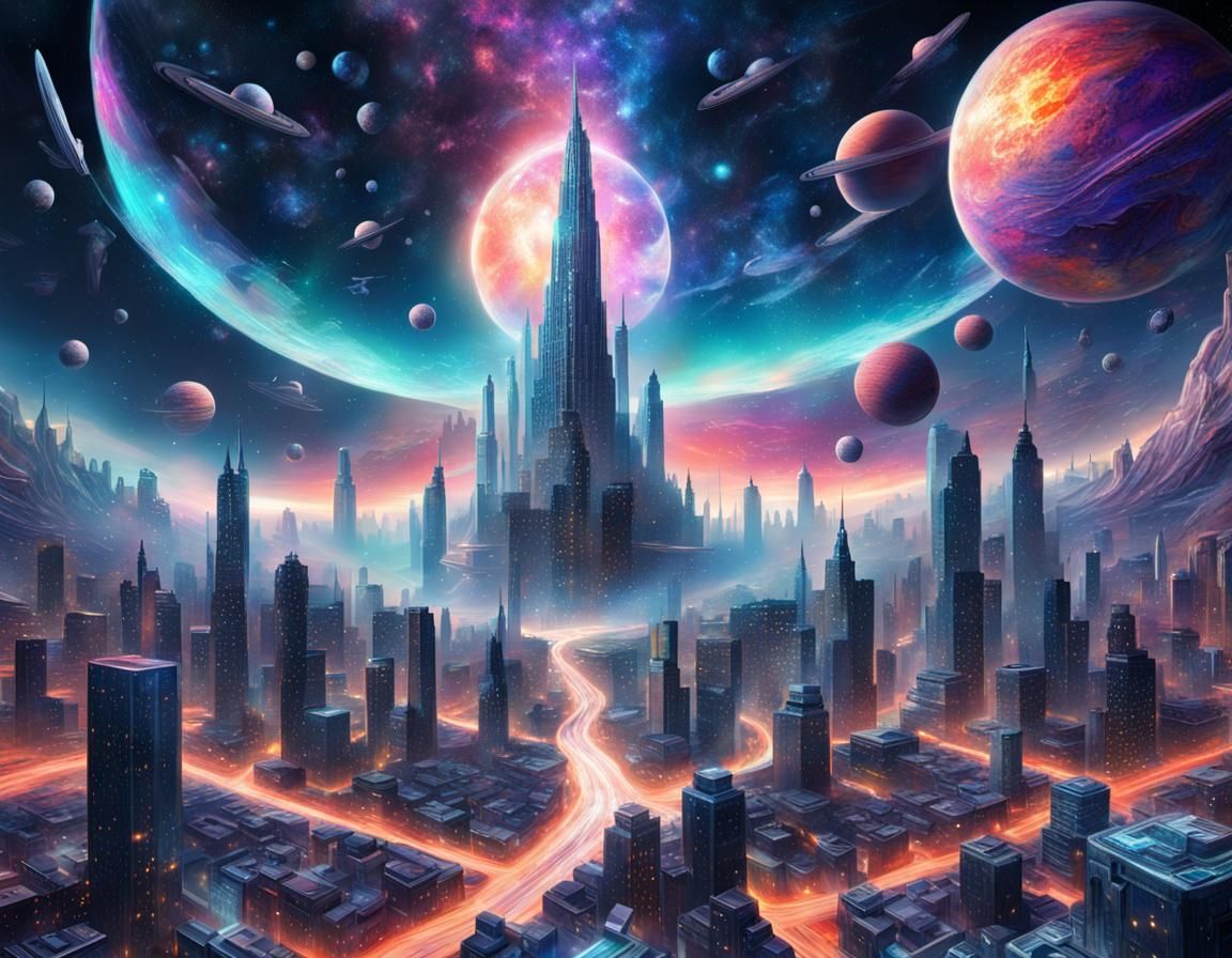 City in space