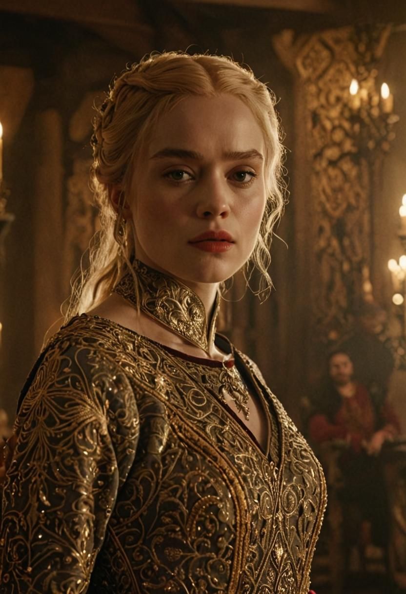 Medieval Lady in Luxurious Room: Game of Thrones Style