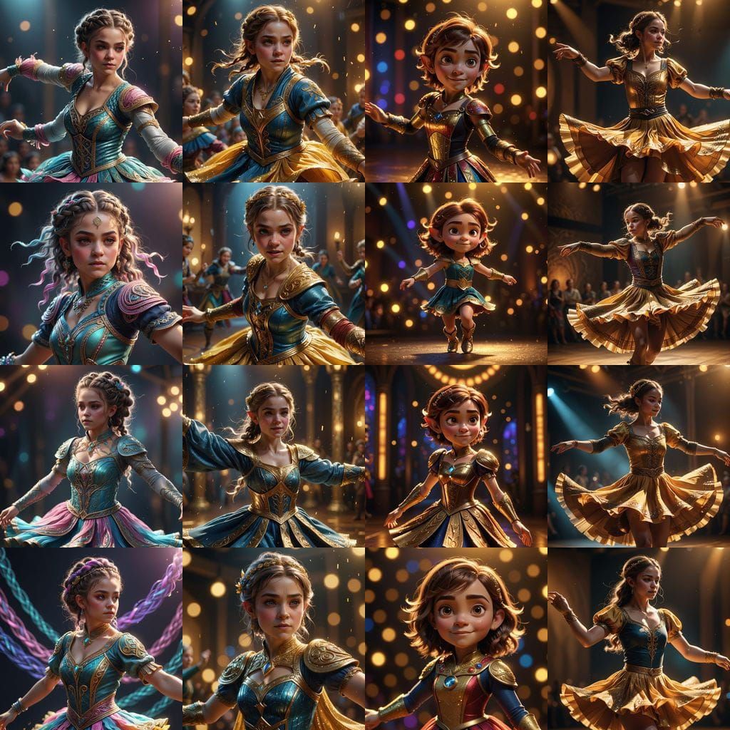 Hyperrealistic Female Halfling Dancer for D&D