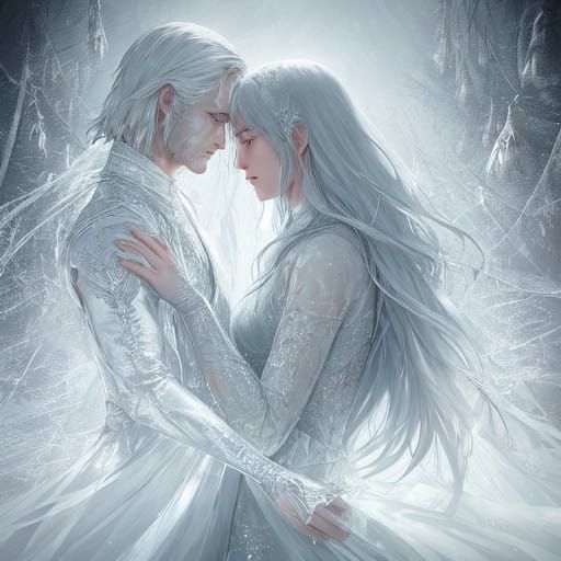 Geralt of Rivia Frozen in Glassy Reverie