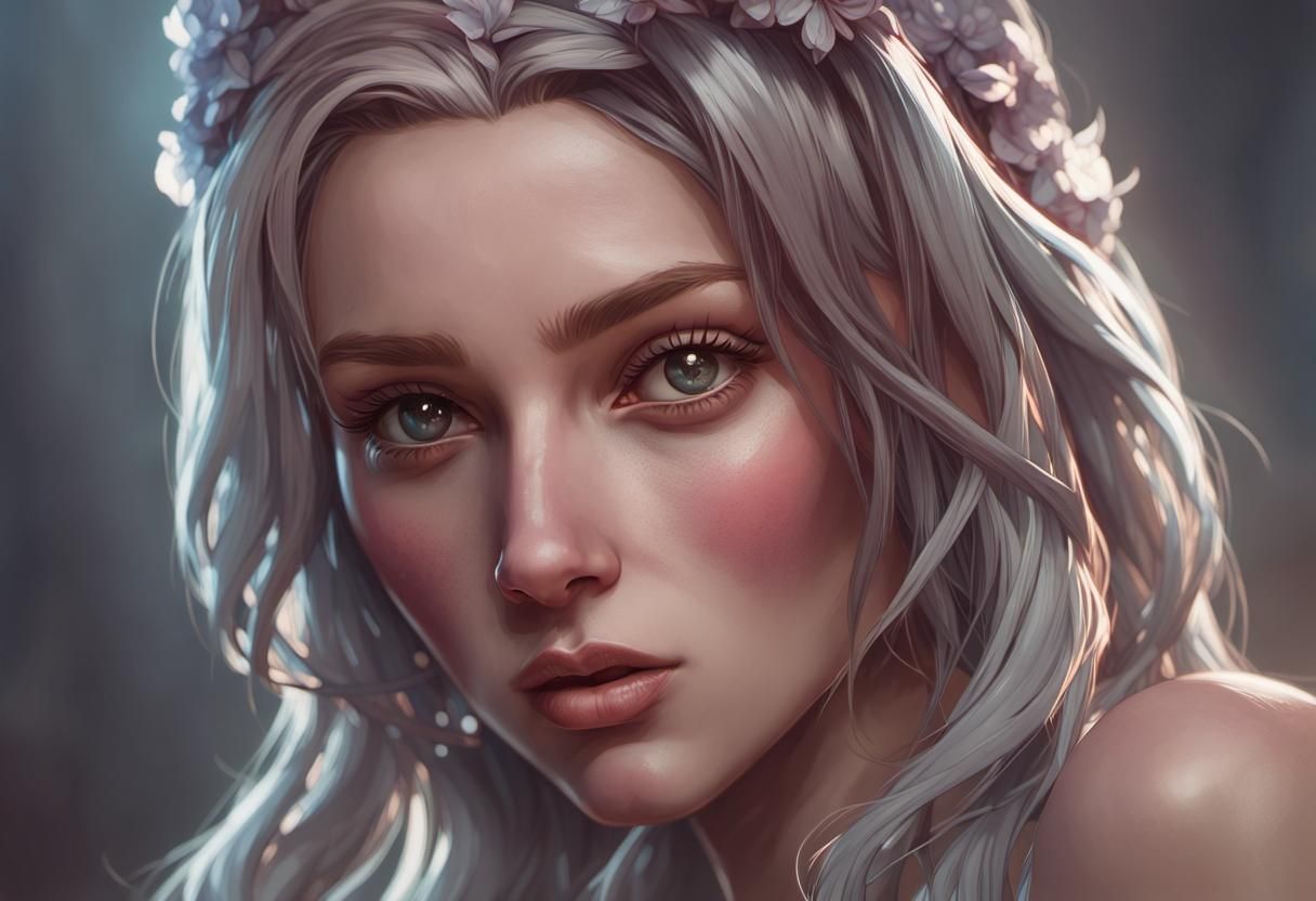 Emotional Breakup Portrait in Artstation Style