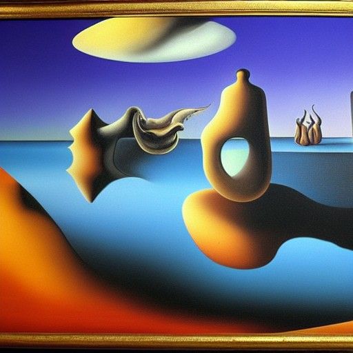 Surreal Melting 'Today' in Salvador Dali Style