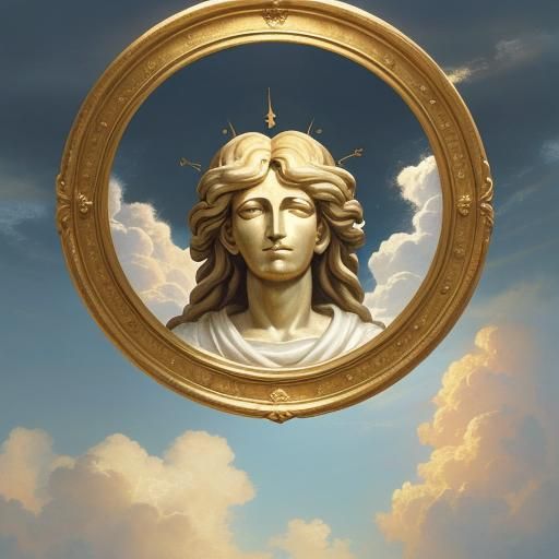 God and Jesus in Baroque Painting Style