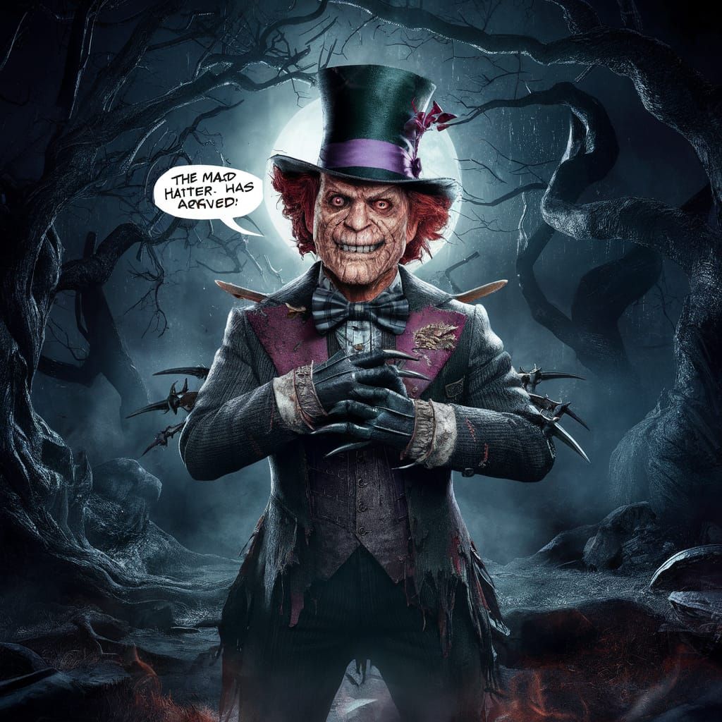 Freddy Krueger as Mad Hatter in Enchanted Forest