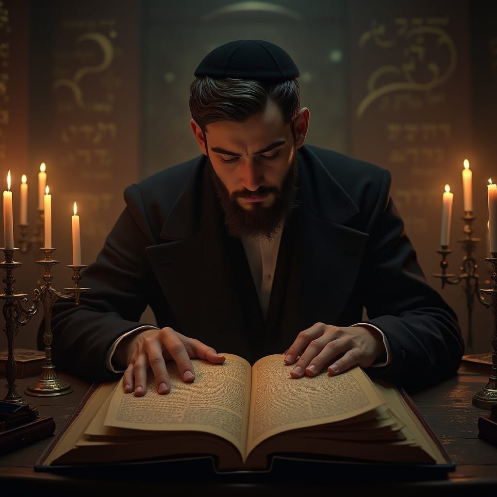 Rabbinical Scholar Devotes Hours to Studying Babylonian Talm...