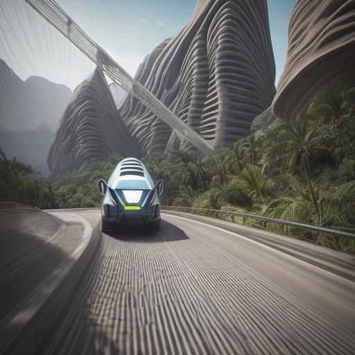 Futuristic Petra in Amazon, Digital Render