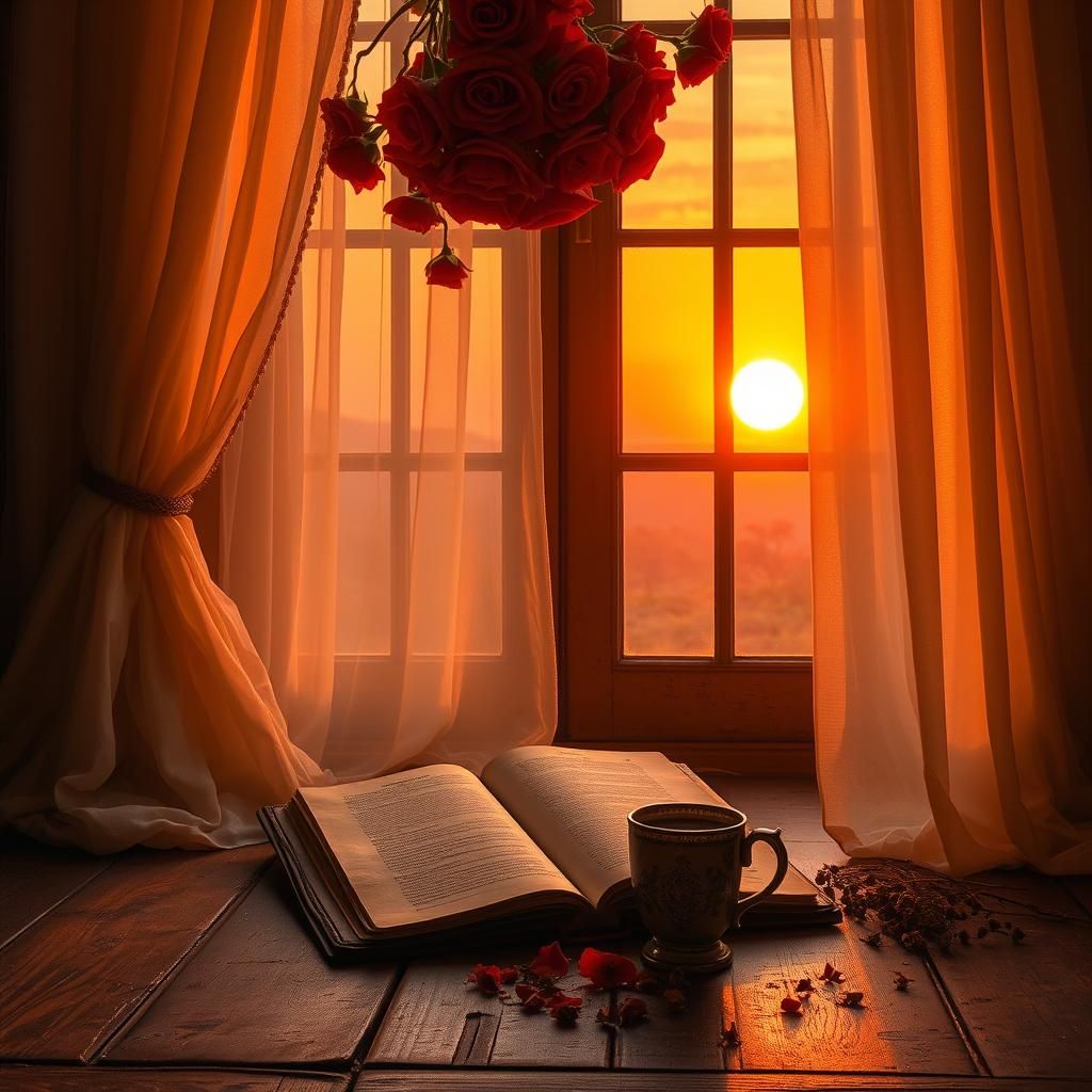 Enchanting Sunset Illuminates Forgotten Diary