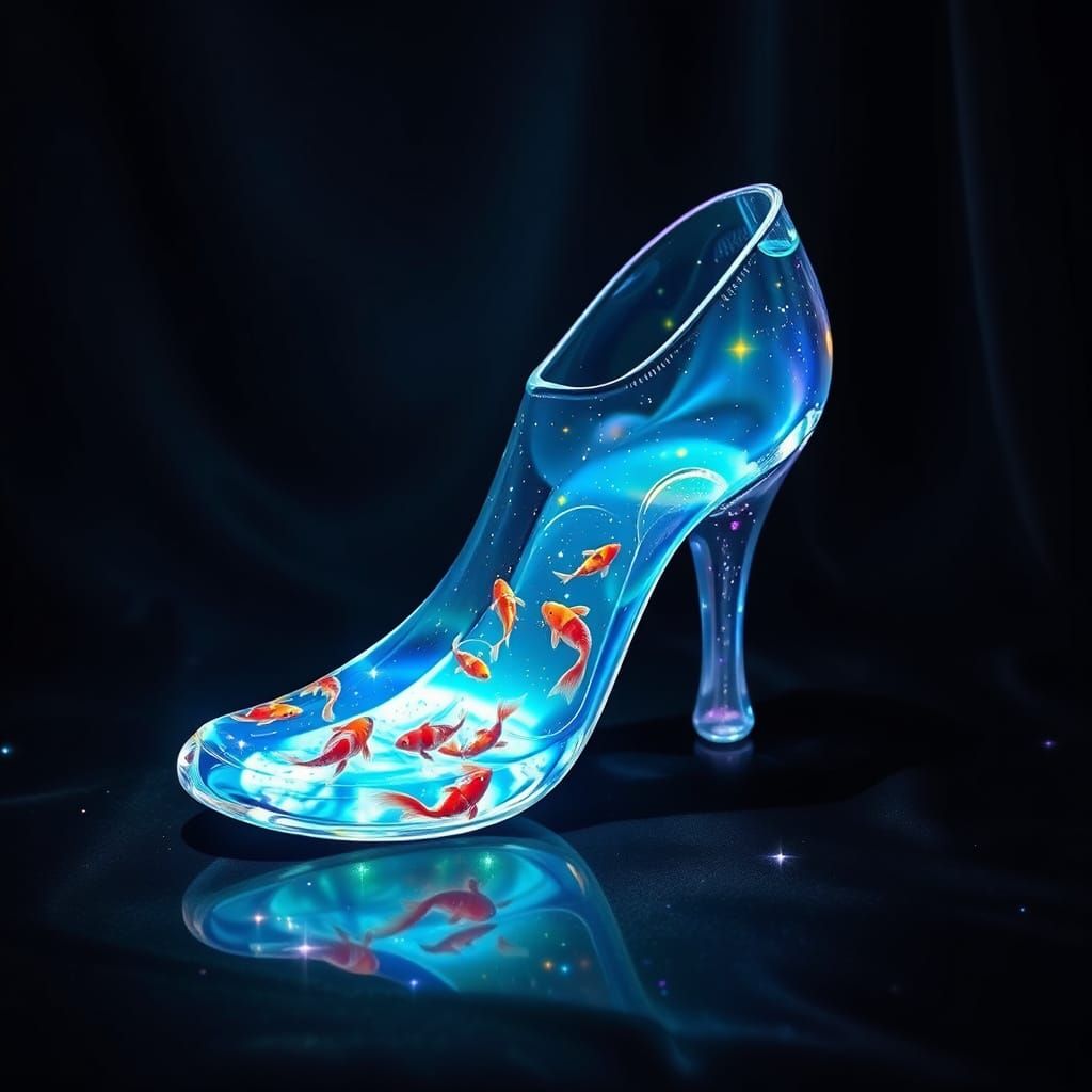 Glass Slipper Shimmers with Northern Lights Colors