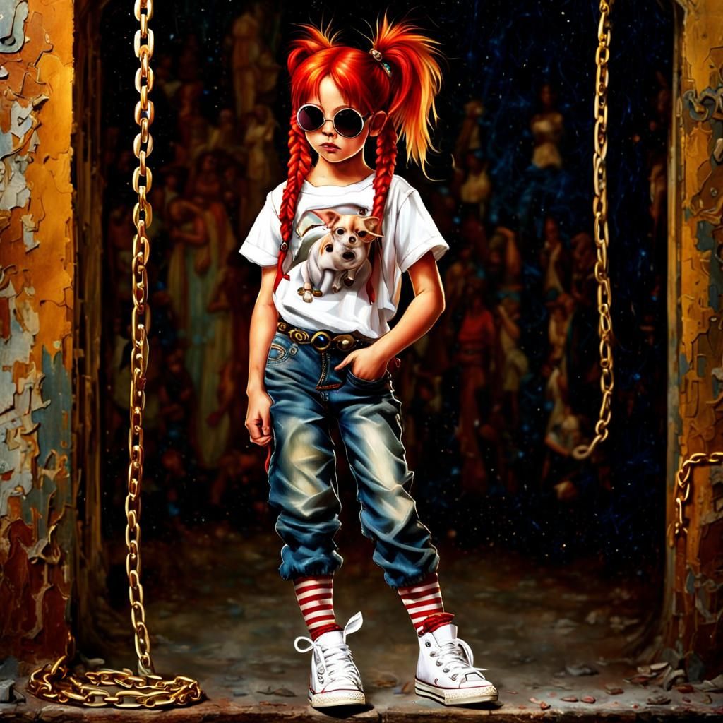 Fashionable Pippi Longstocking