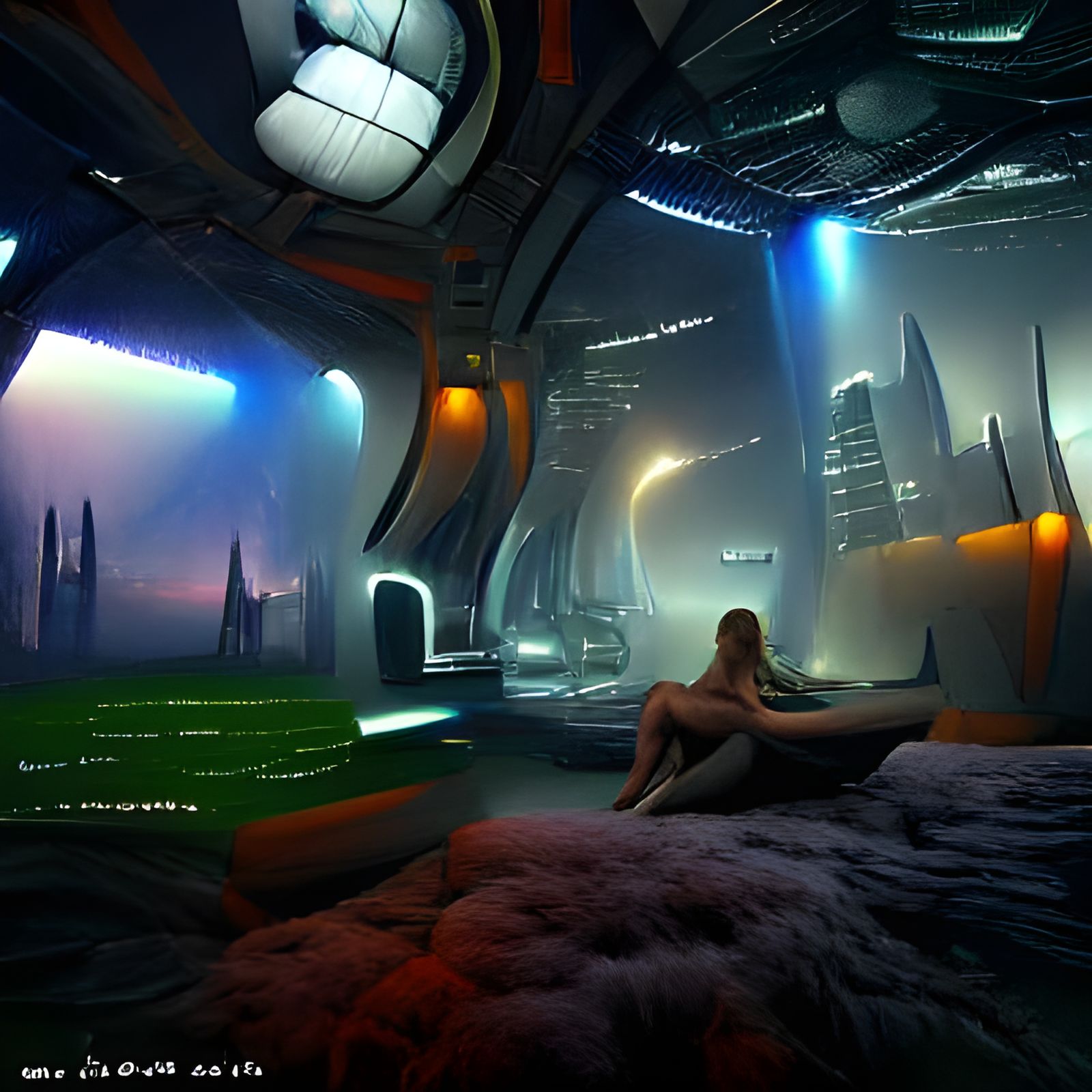 Sci-Fi Space Fantasy Landscape in Cinematic Style