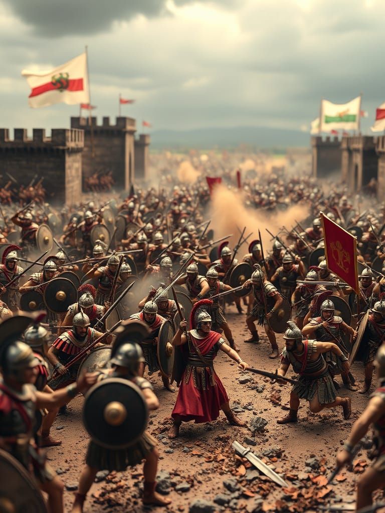 Ancient Rome's Epic Battle of Alesia in Vivid Miniature
