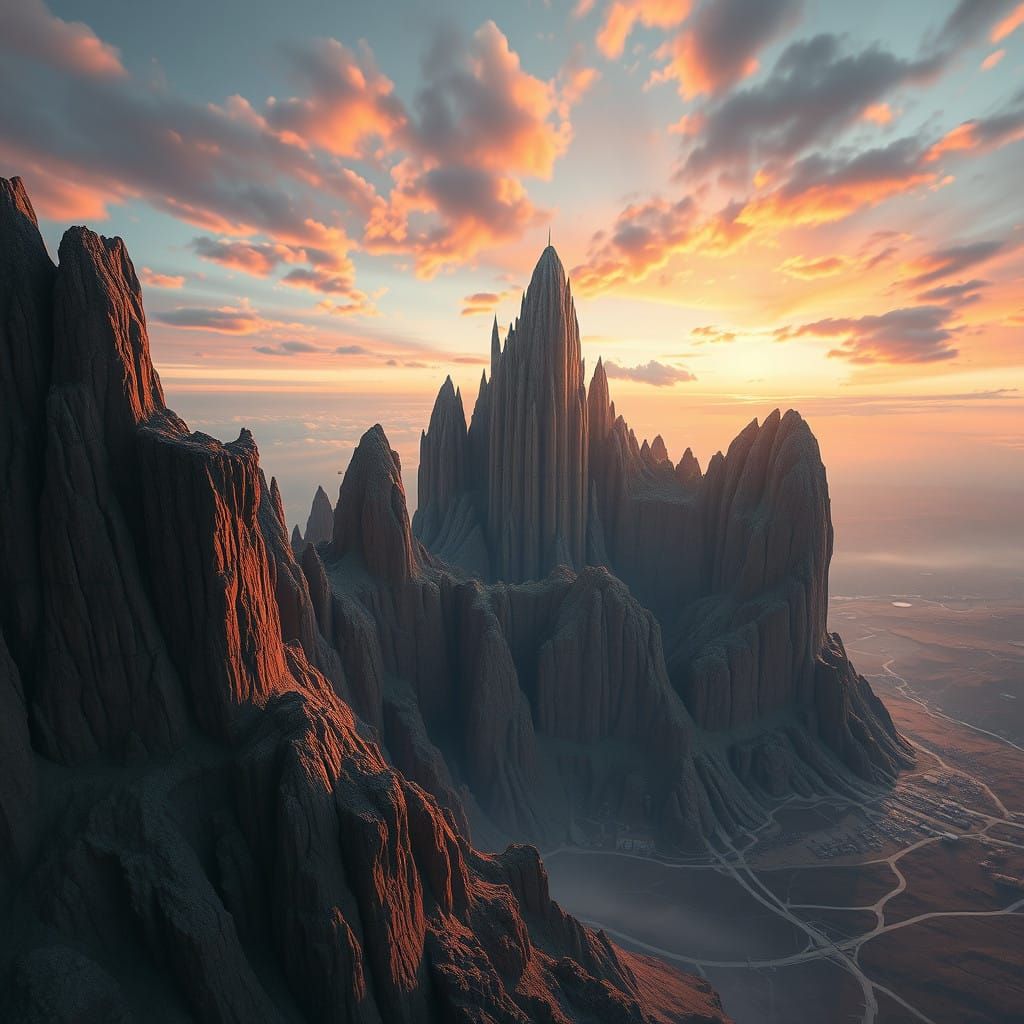 Ethereal Dreamscape in Cyberpunk Style