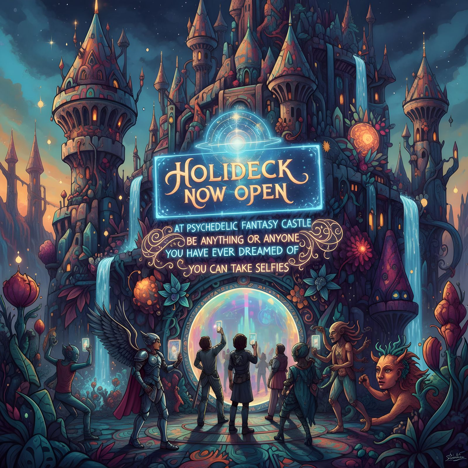 Psychedelic Fantasy Castle Holodeck