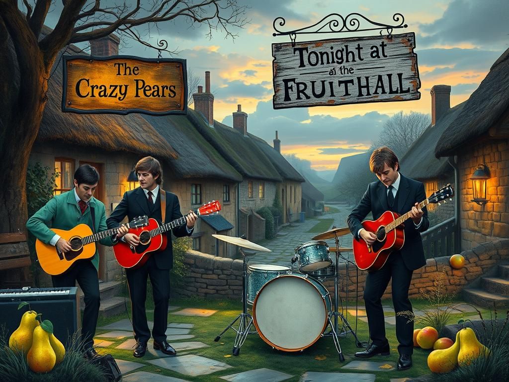 the crazy pears performing at the fruithall