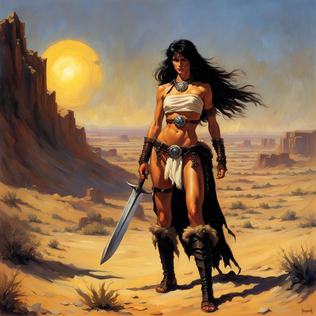 Desert Barbarian Under a Blazing Sun