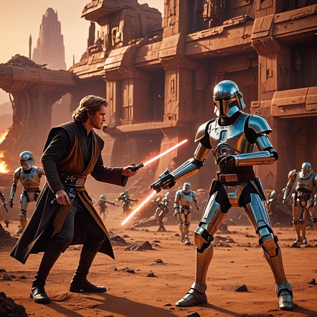 Star Wars: Attack of the Clones AI Rendition