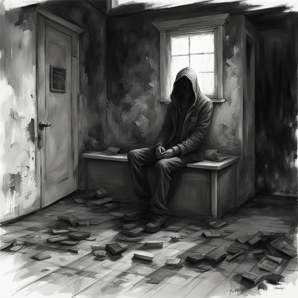 Sinister Abandonment in Dark Fantasy Style