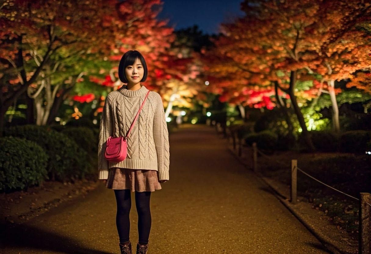 Autumn Night Hike in Kyoto Gyoen: Cinematic Film