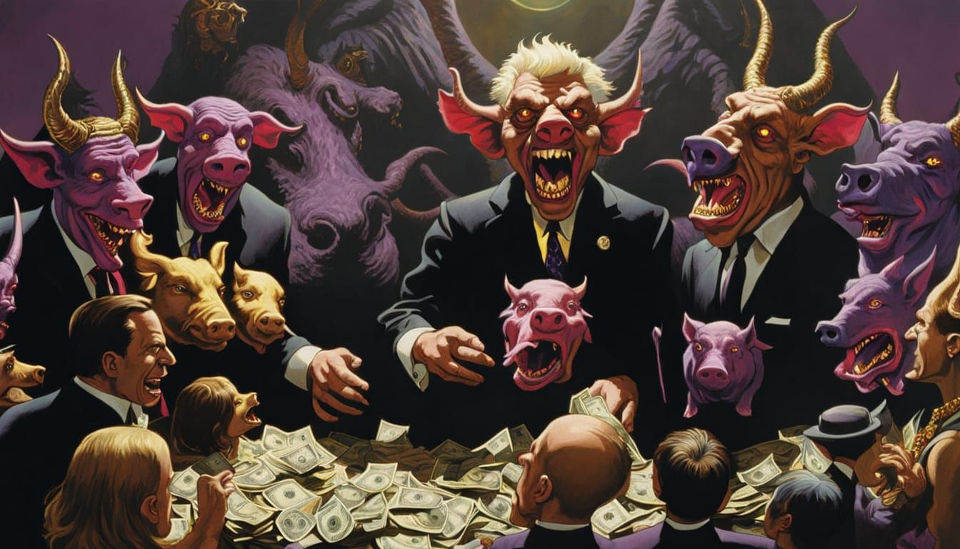 President Offers Money to Satan in Psychedelic Dark Fantasy ...