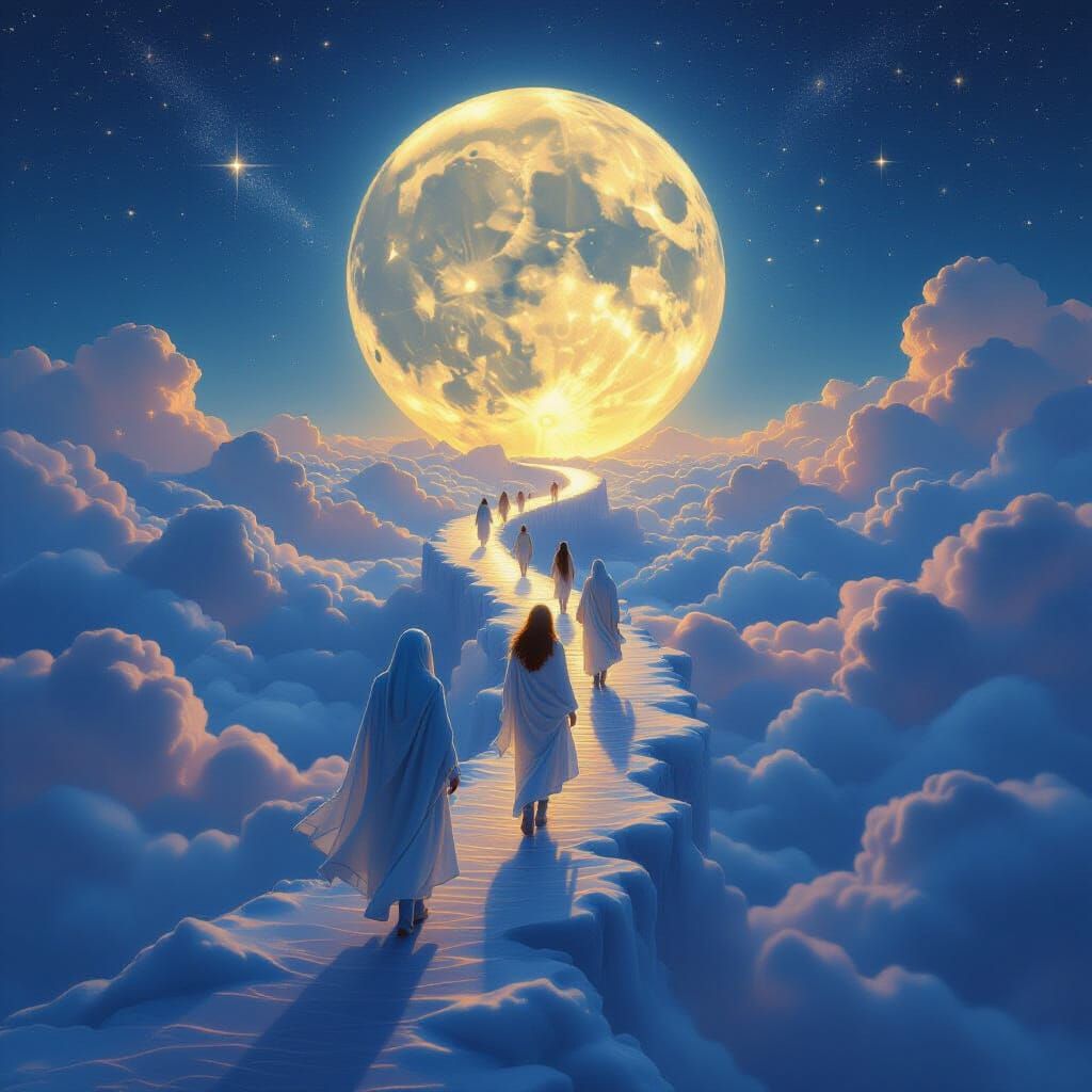 Cloud Bridge to Moon with Stardust People